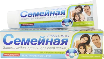 Семейная зубная паста cвежее дыхание 130 г 