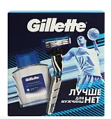 Подарочный набор gillette mach3 turbo 3d с 1 кассетой+лосьон после бритья arctic Ice 50 мл