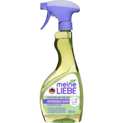 Meine Liebe чистящее средство для акриловых ванн и душевых кабин без хлора на основе фруктовых кислот экологичное 500 мл 