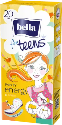 BELLA for Teens Energy deo прокладки ежедневные экстратонкие 20шт 