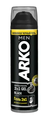Arko men гель для бритья с активированным углем 240 мл black 