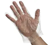 Перчатки одноразовые полиэтиленовые прозрачные (р-р L, 100шт/50пар в уп.)