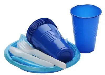 Набор для пикника премиум чайный тар 167 стак 200мл вилка ч.ложка салф всё по 6шт 