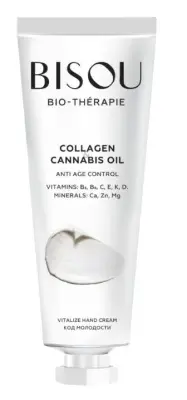 Bisou крем для рук Сollagen Cannabis Oil Код молодости 60мл 