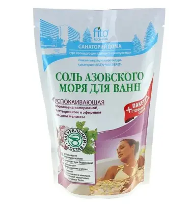 Фитокосметик соль для ванн Азовского моря Успокаивающая 500г 