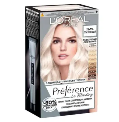 L`oreal Preference краска для волос ультра платиновый блонд до 9 тона 