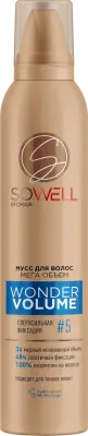SoWell wonder volume мусс для волос мега объем от корней  сверхсильной фиксации 200 см3 