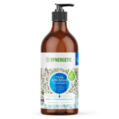 Synergetic гель для душа кокос и масло макадамии 750 мл 