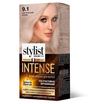 Stylist Color Pro Intense краска для волос тон 9.1 арктический блонд 