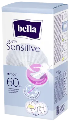 BELLA Прокладки ежедневные PANTY SENSITIVE, 60 шт 