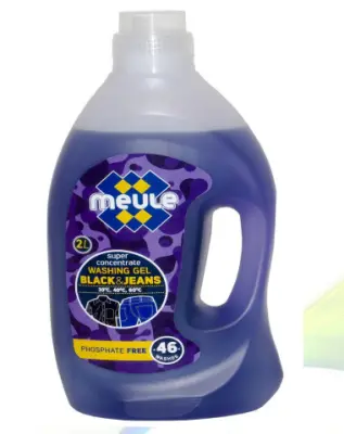 Meule концентрированный  гель для стирки темных тканей и джинсовой одежды 2л 46 стирок 