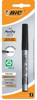 BIC перманентный маркер файн черный 1.1мм б1 