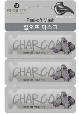 Skinlite маска пленка уголь 