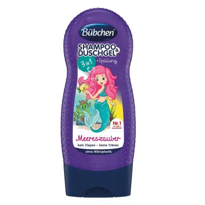 Bubchen шампунь-ополаскиватель и гель для душа детский Русалочка 230мл 