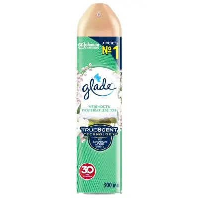 Glade освежитель воздуха аэрозоль нежность полевых цветов 300 мл 