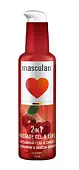 Masculan гель и смазка с ароматом и вкусом Вишни  2в1 с массажным с дозатором 130мл