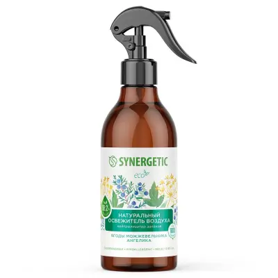 Synergetic освежитель воздуха ягоды можжевельника и ангелика 380 мл 