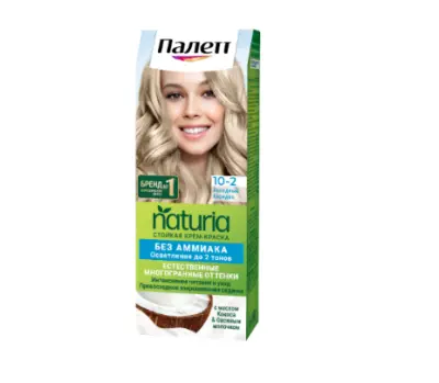 Палетт Naturia краска для волос 10-2 холодный блондин 