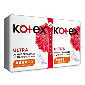 KOTEX прокладки гигиенические ультра сетч нормал fast absorb 20 шт