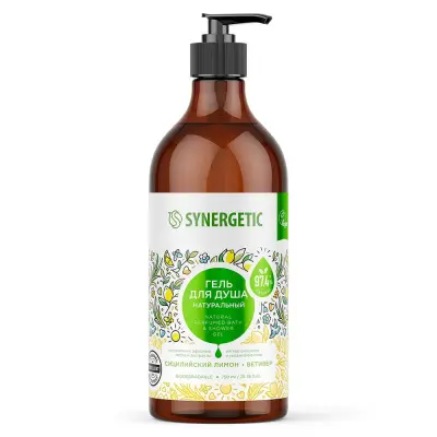 Synergetic гель для душа сицилийский лимон и ветивер 750 мл 