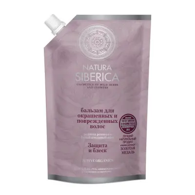 Natura Siberica бальзам для окрашенных и поврежденных волос защита и блеск 500 мл 