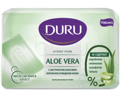 Duru мыло алоэ Hydro Pure 24шт по 110г 