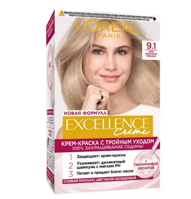 L'oreal Excellence 9.1 очень светло русый пепельный 