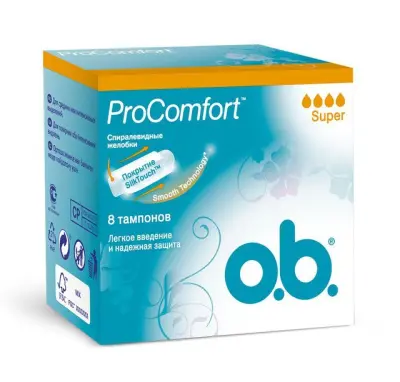 Тампоны OB Comfort супер 8шт 