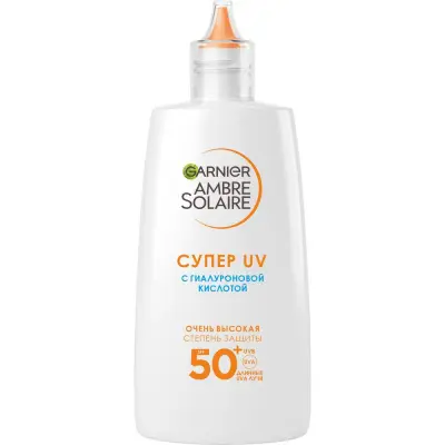 Garnier Ambre Solaire солнцезащитный флюид для лица с гиалуроновой кислотой spf 50 40 мл 