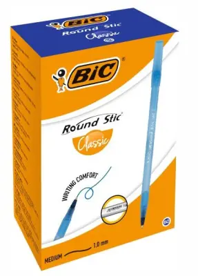 BIC ручка шариковая round stic classic синяя 1шт  кор 60шт 
