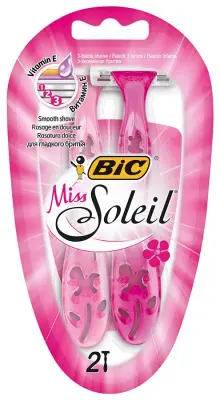 BIC Станки одноразовые Miss SOLEIL (2шт.) с тремя лезвиями 