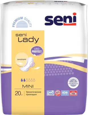 BELLA Прокладки урологические SENI LADY Mini 20шт 