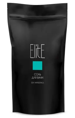 Elite соль для ванн морские минералы 1200 г дой пак 