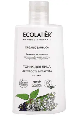 Ecolatier тоник для лица серия organic sambuca 250 мл 