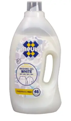 Meule концентрированный  гель для стирки белого и светлого белья 2л 46 стирок 