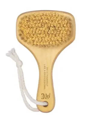 Lei массажная щетка  для сухого массажа тампико с покрытием 