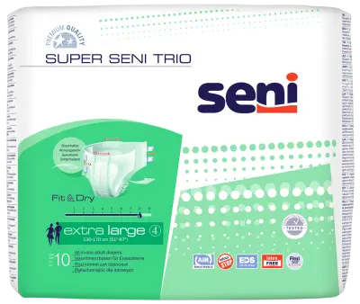 Подгузники BELLA SUPER SENI TRIO  Extra Large по 10 шт 