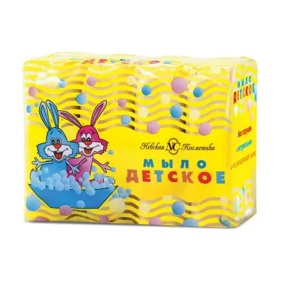 Невская Косметика туалетное мыло детское 4*100 г 