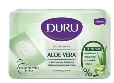 Duru hydro pure туалетное мыло алоэ вера 106г 