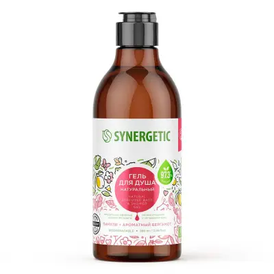 Synergetic гель для душа пачули и ароматный бергамот 380 мл 