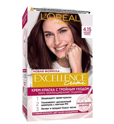 L'oreal Excellence 4.15 морозный шоколад 