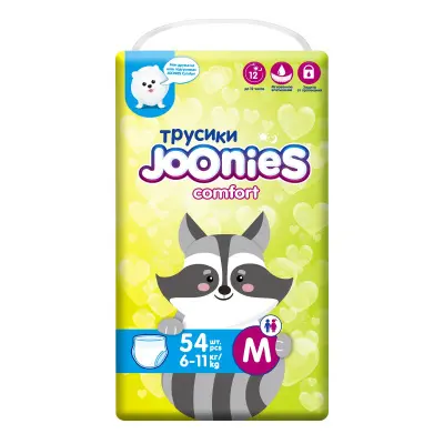 JOONIES Comfort Подгузники и трусики 56 шт, размер M 
