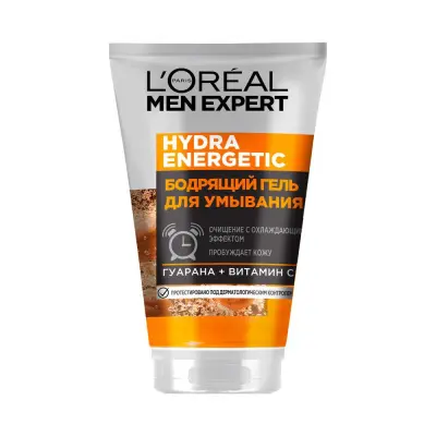 L'Oreal Paris Men Expert бодрящий гель для умывания лица гидра энергетик 100 мл 