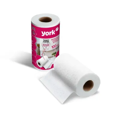 York салфетки соты в рулоне универсальные 100 шт 