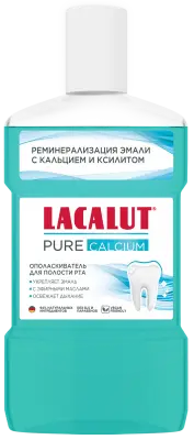 Lacalut ополаскиватель д/полости рта pure calcium 475 мл 