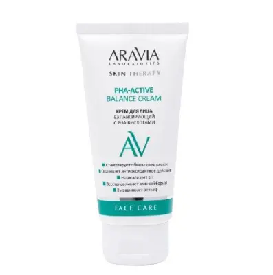 Aravia Laboratories Крем для лица балансирующий с РНА-кислотами PHA-Active Balance Cream 50мл 