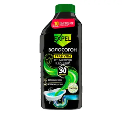 Expel средство для устранения засоров от волос  600 гр 