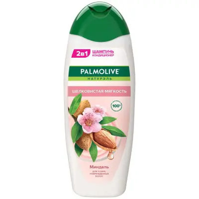 Palmolive 2 в 1 шампунь кондиционер шелковистая мягкость миндаль 450 мл 