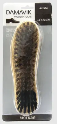 DАМАVІК щетка обувная из искуственного ворса мягкая в блистере 