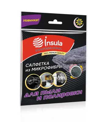 Insula proffessonal салфетка из микрофибры для пыли и полировки 